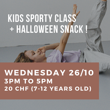 KIDS SPORTY CLASS + halloween sweet snack !